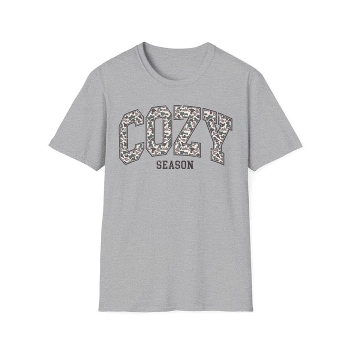 Cozy Season Leopard Print T-Shirt - funny t-shirt by Cheeky Business