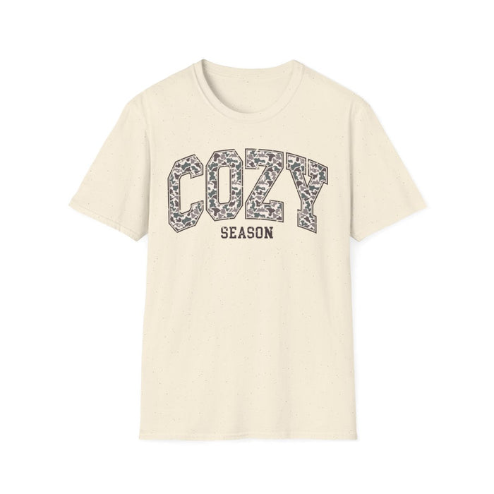 Cozy Season Leopard Print T-Shirt - funny t-shirt by Cheeky Business