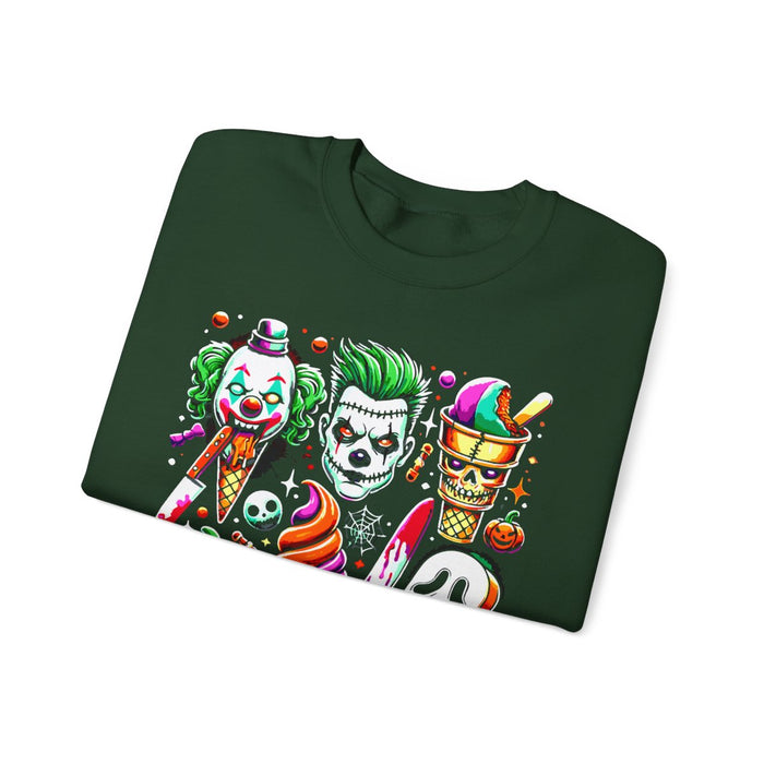 Creepy Halloween Ice Cream Horror Sweatshirt - funny sweatshirt by Cheeky Business