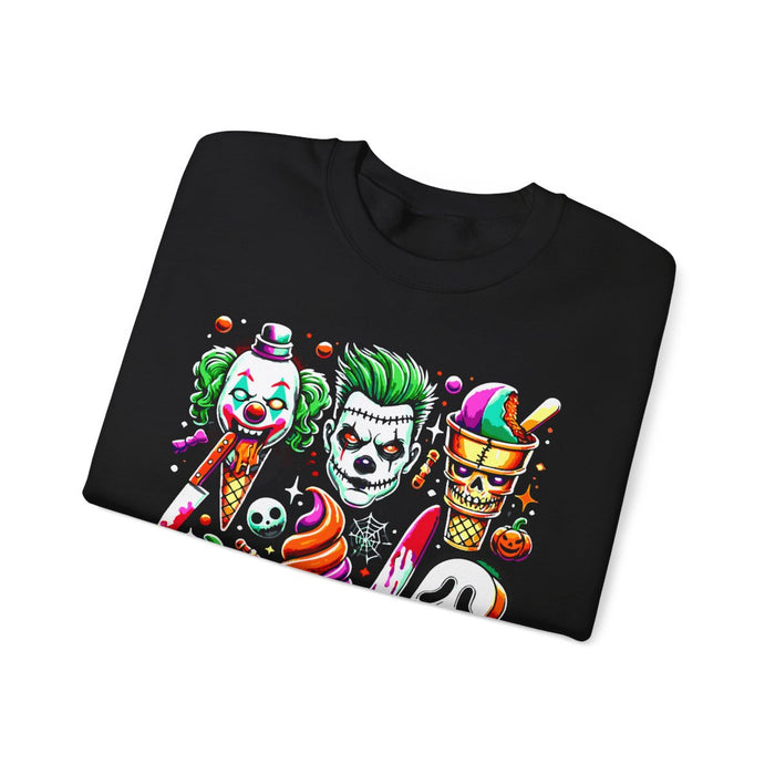 Creepy Halloween Ice Cream Horror Sweatshirt - funny sweatshirt by Cheeky Business