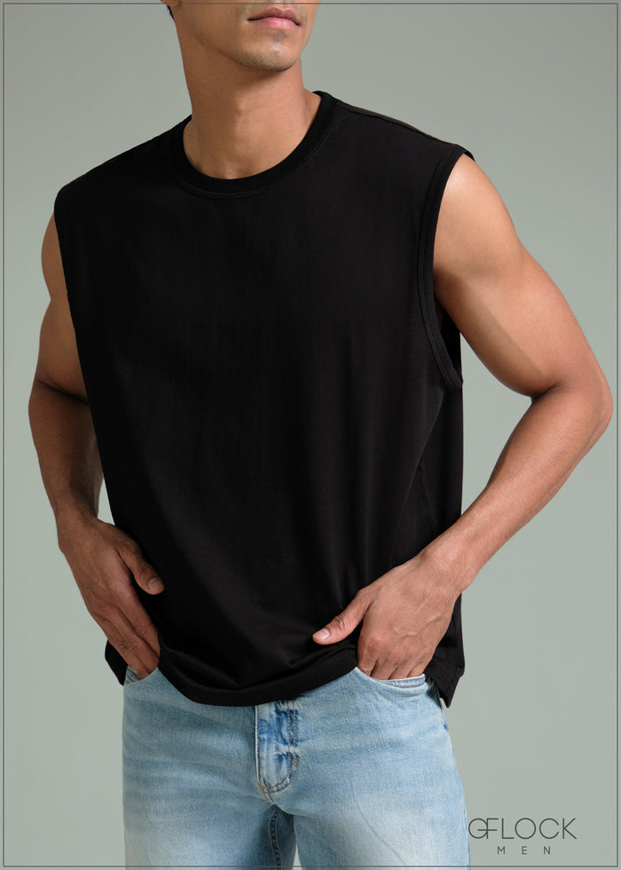 Cut Sleeve T-Shirt - 100126