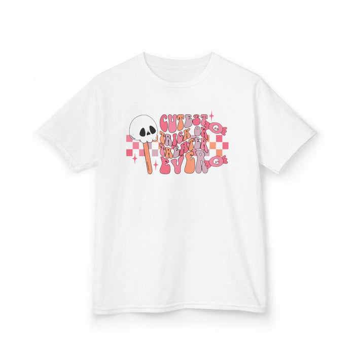 Cutest Trick Or Treater Ever Kids Halloween T-Shirt - funny t-shirt by Cheeky Business