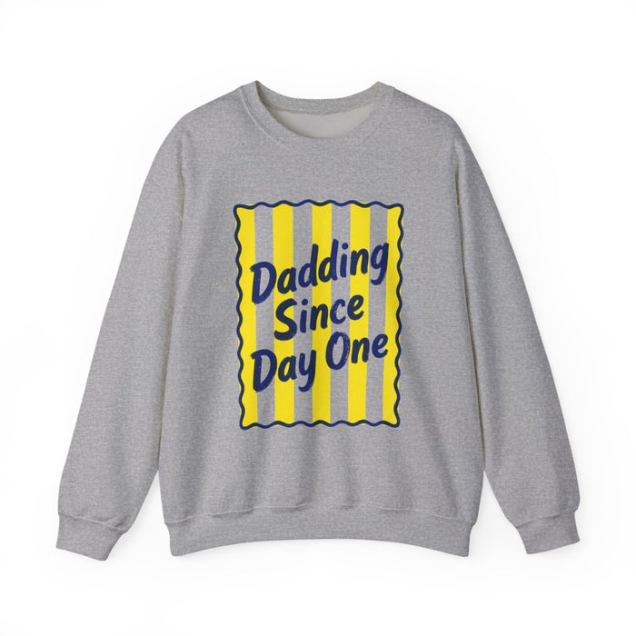 Dadding Since Day One Retro Dad Sweatshirt - funny sweatshirt by Cheeky Business