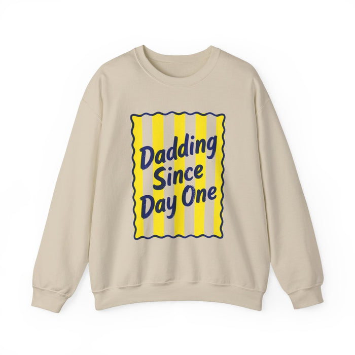 Dadding Since Day One Retro Dad Sweatshirt - funny sweatshirt by Cheeky Business