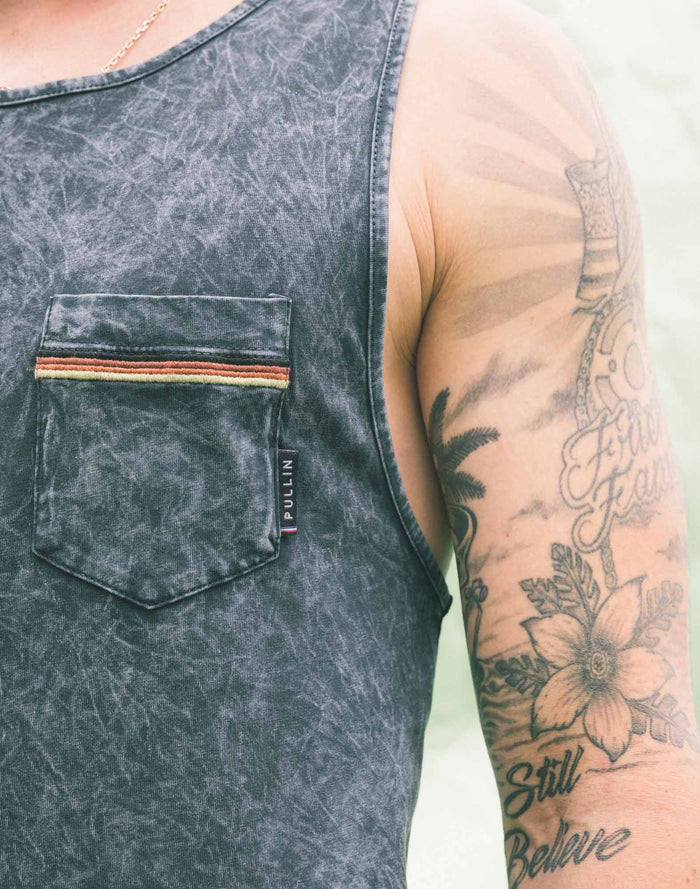 debardeur homme acidblack PULLIN en coton