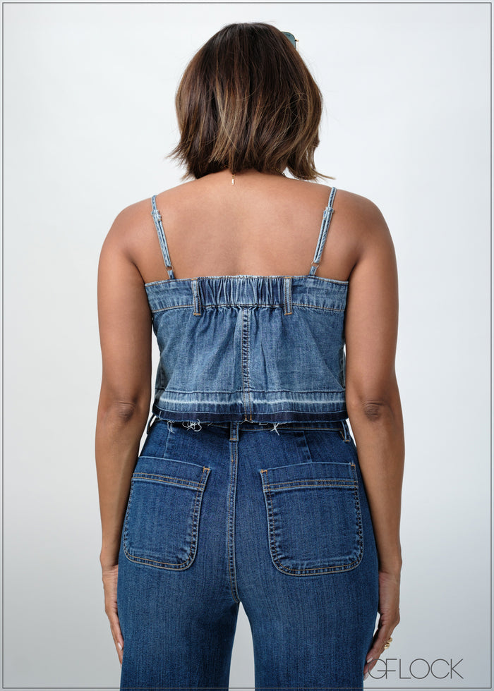 Denim Crop Top - 120725