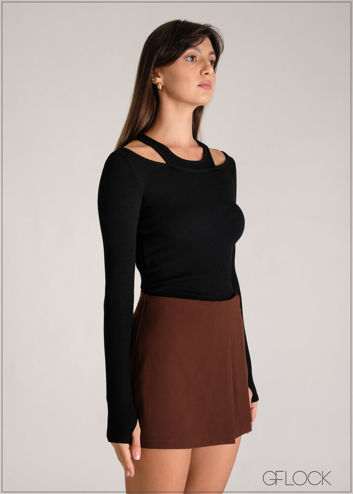 Double Ribbed T-Shirt - 110626