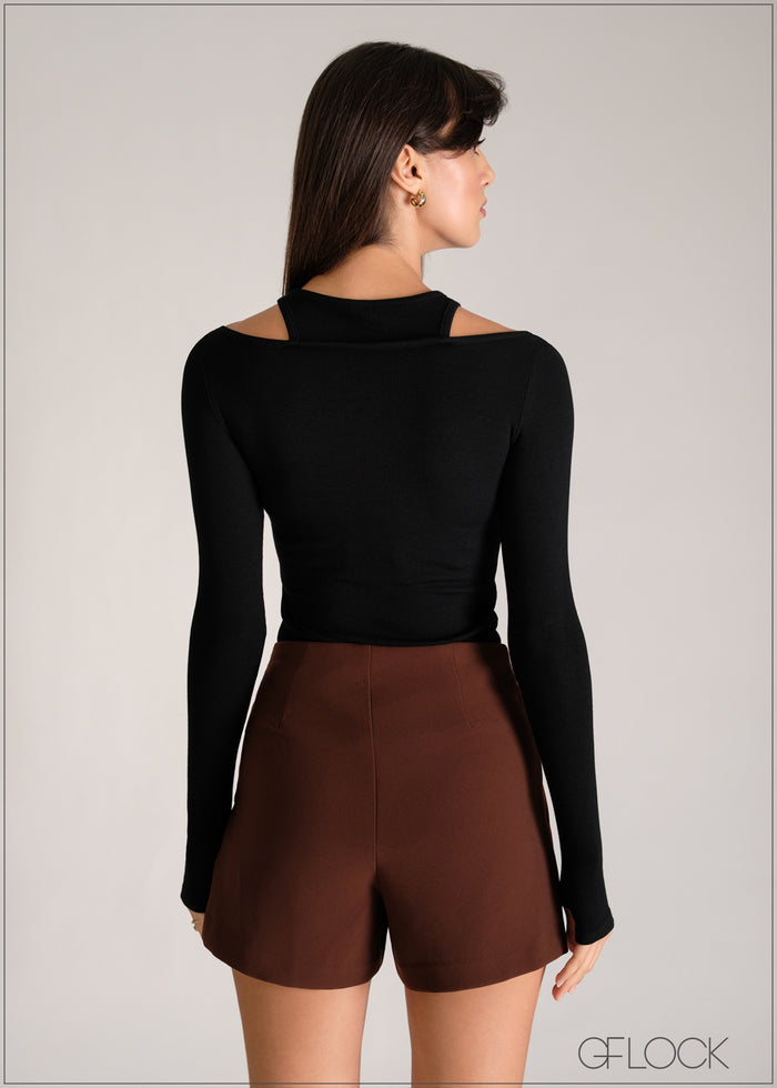 Double Ribbed T-Shirt - 110626