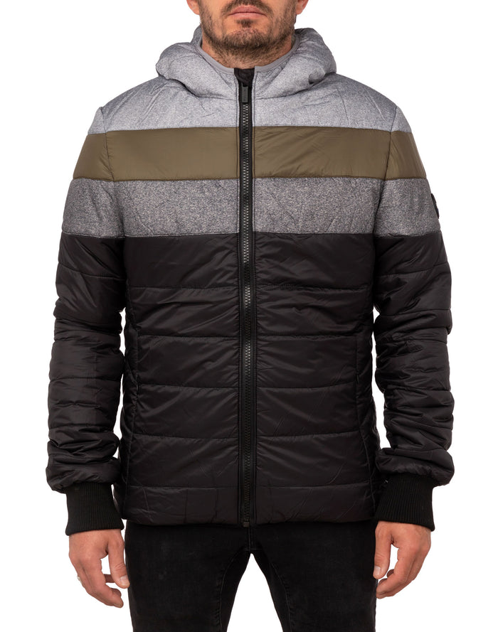 doudoune capuche forest PULLIN en nylon
