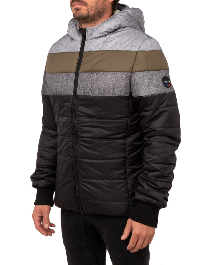 doudoune capuche forest PULLIN en nylon