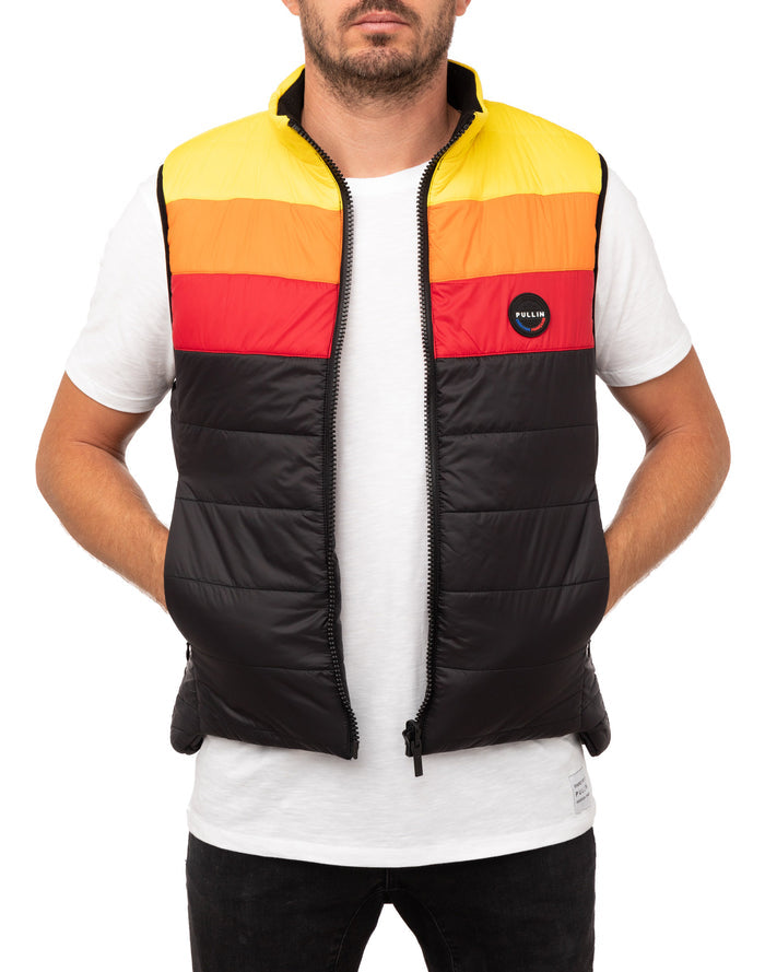doudoune sans manches blkrainbow PULLIN en nylon