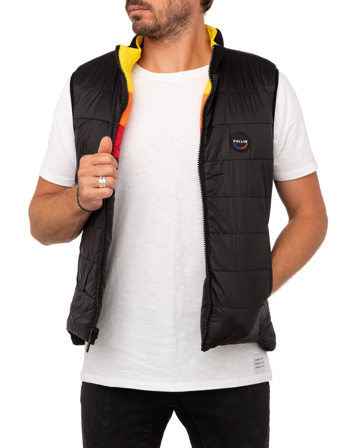 doudoune sans manches blkrainbow PULLIN en nylon