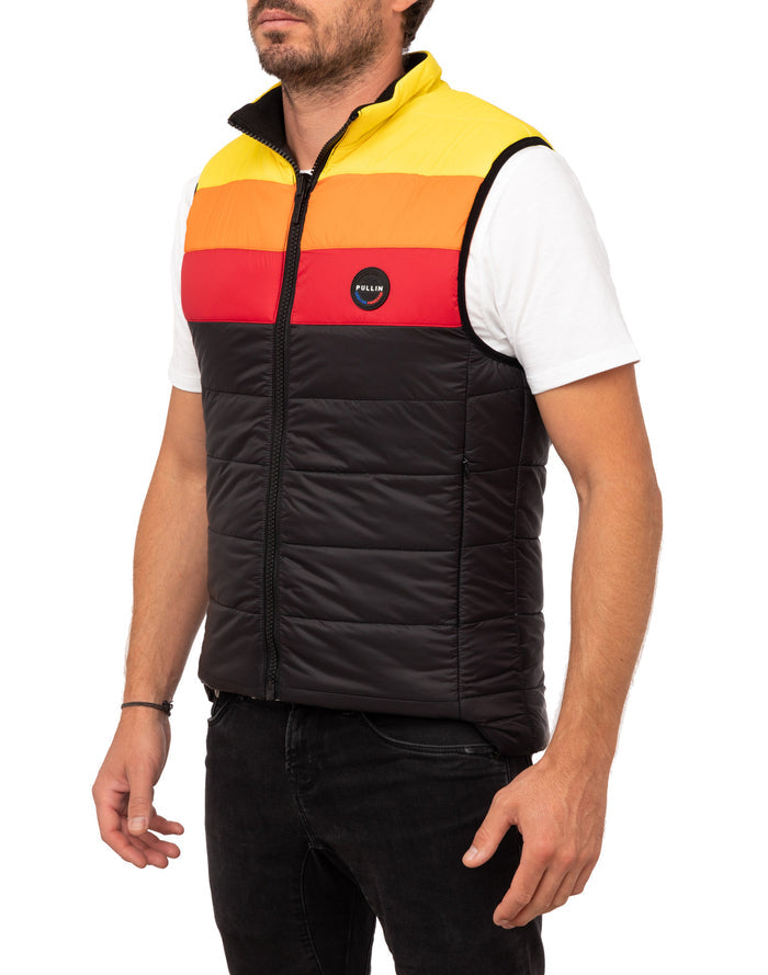 doudoune sans manches blkrainbow PULLIN en nylon