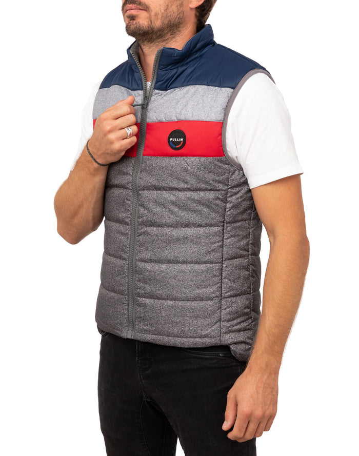 doudoune sans manches greyrainbow PULLIN en nylon