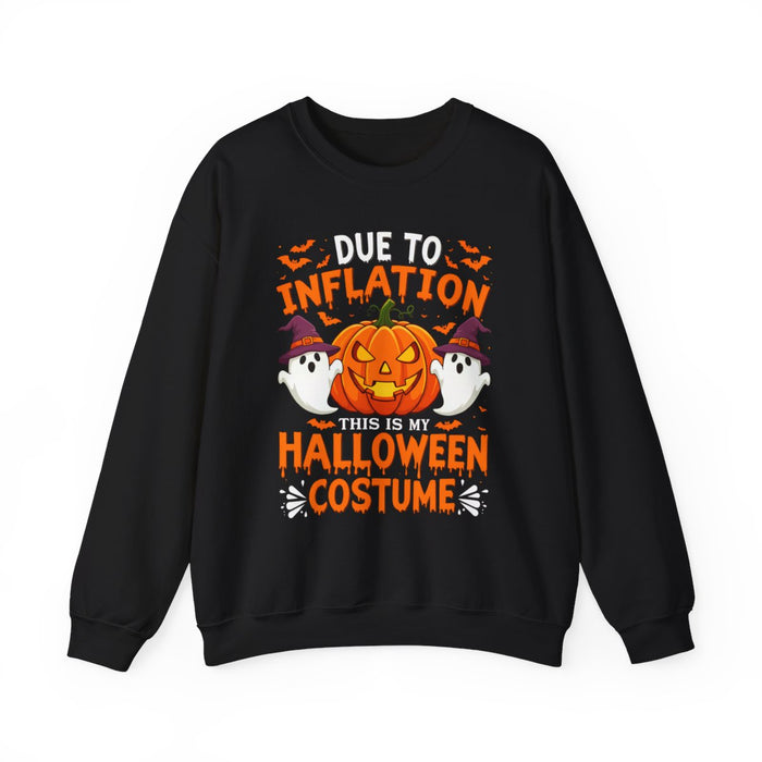 Due To Inflation This Is My Halloween Costume Sweatshirt - funny sweatshirt by Cheeky Business