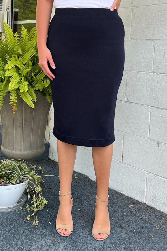 Ebony Black Premium Knit Skirt (FINAL SALE)