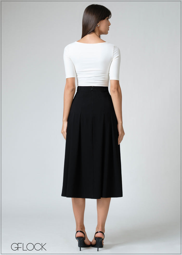 Elbow Sleeve Knit Top - 080626