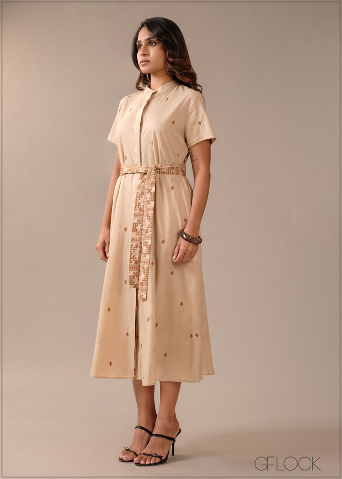 Embroidered Dress - 290726