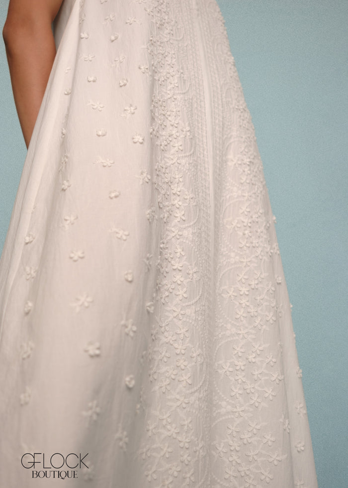 Embroidered Slip Maxi Dress - 250426