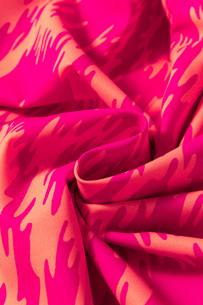 Ensemble haut à imprimé géométrique aztèque Rose Western et short à volants