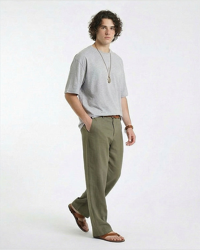 Essential Heather Grey Oversized T-Shirt