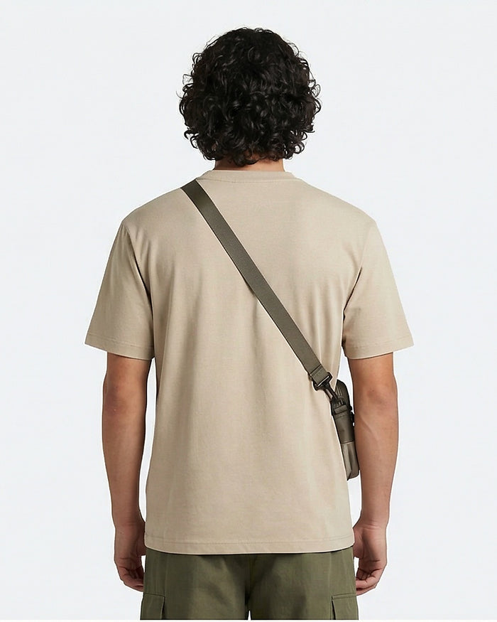 Essential Relaxed Fit Crew Neck T-Shirt in Sand
