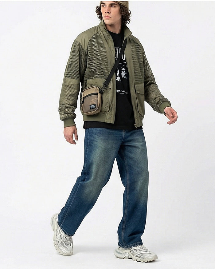 Essential Relaxed Fit Washed Blue Denim Jeans