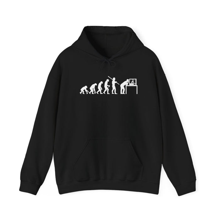 Evolution of Man to 3D Printer Hoodie - funny hoodie by Cheeky Business