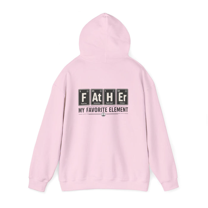 sport grey hoodie with father my favorite element periodic table chemistry design