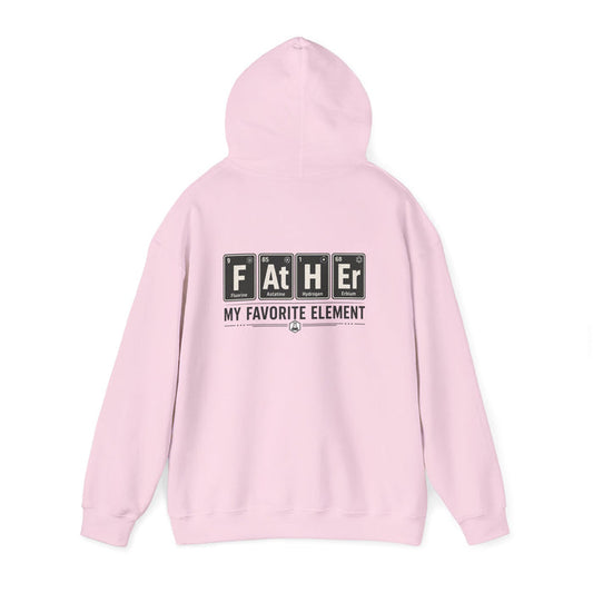 sport grey hoodie with father my favorite element periodic table chemistry design
