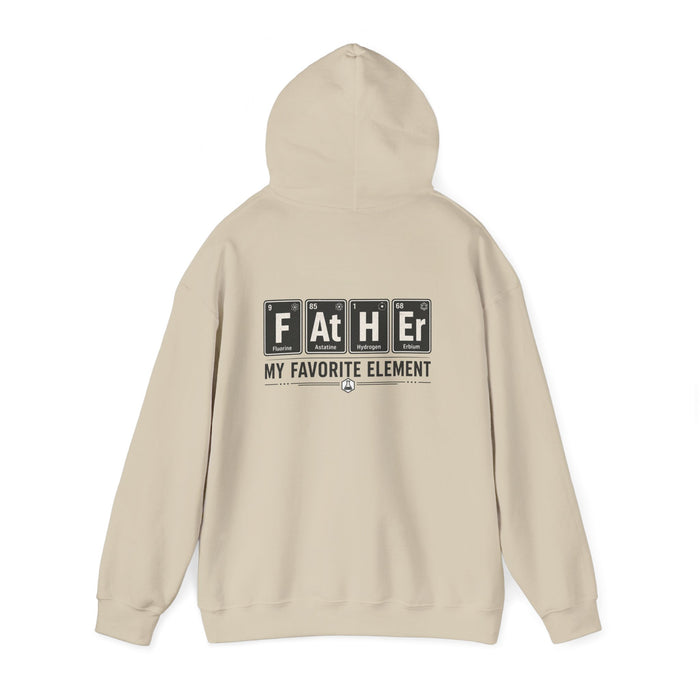 sand hoodie with father my favorite element periodic table design for dad