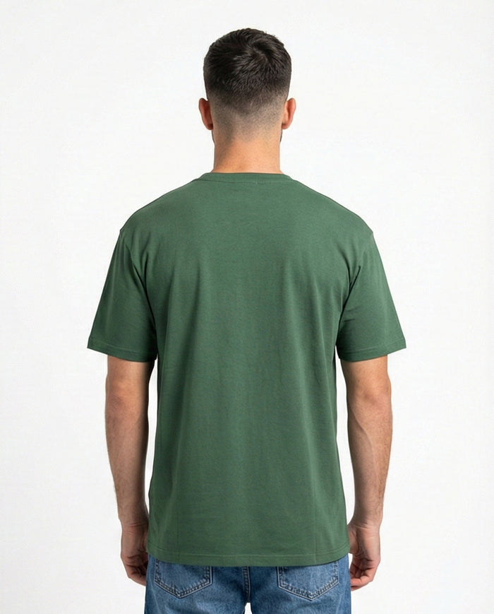 Forest Green Bull-Shit Graphic Print T-Shirt