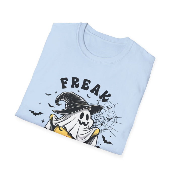 Freak in the Sheet Funny Halloween T-Shirt - funny t-shirt by Cheeky Business