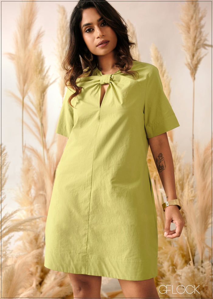 Front Detailed Mini Dress - 240626