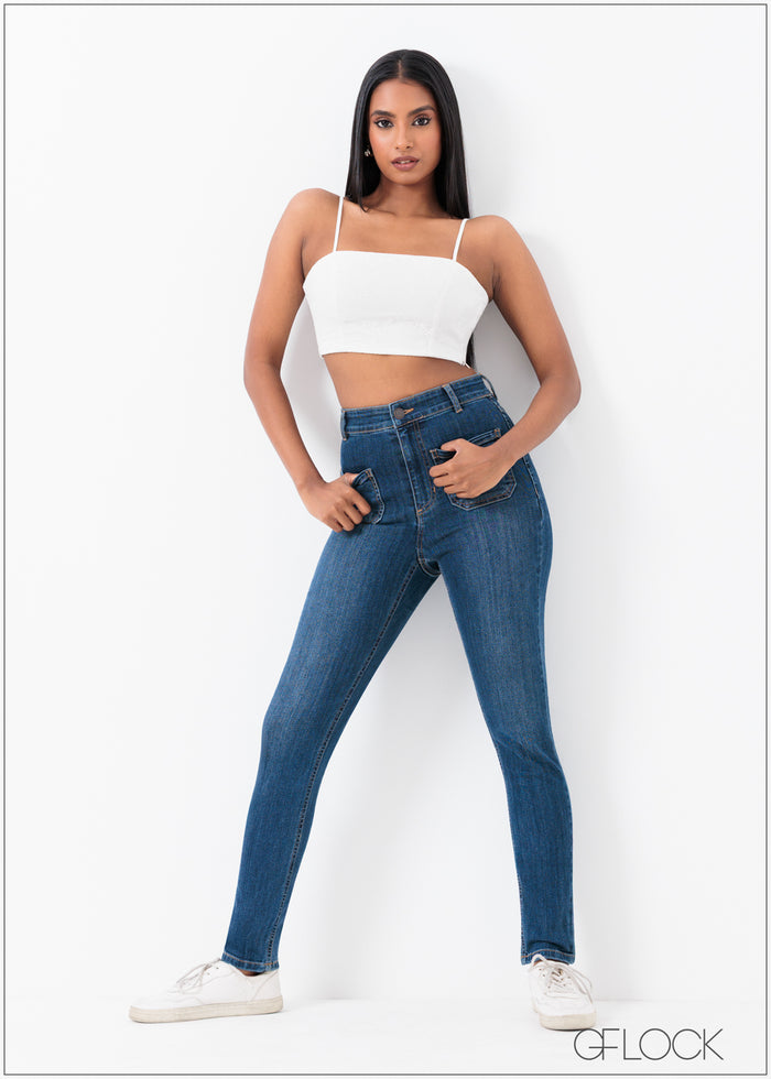 Front Pocket Detail Jean - 250625