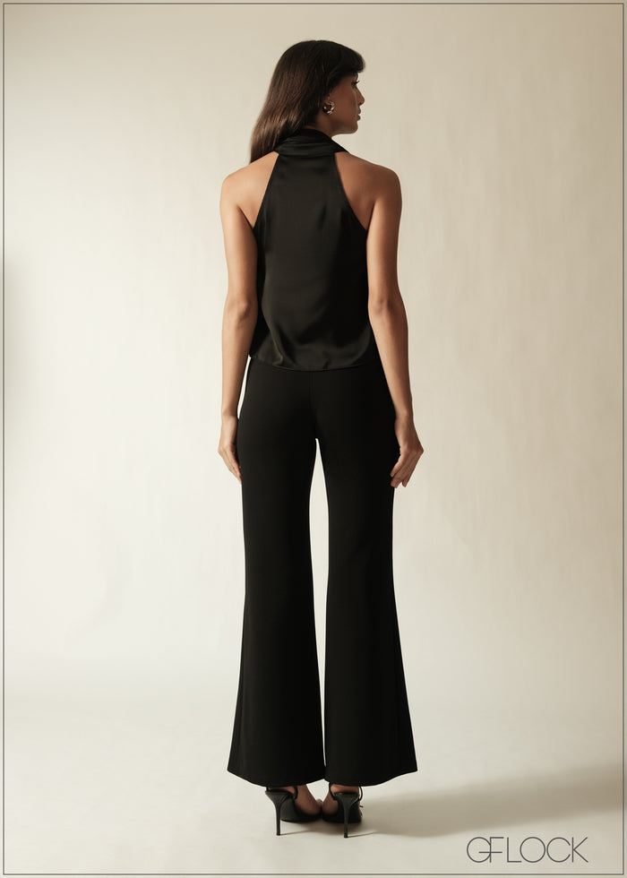 Front Slit Detail Bootleg Pant - 190626