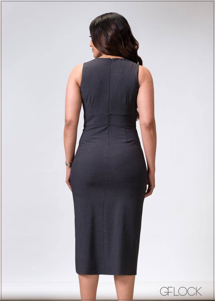 Front Slit Dress - 020625