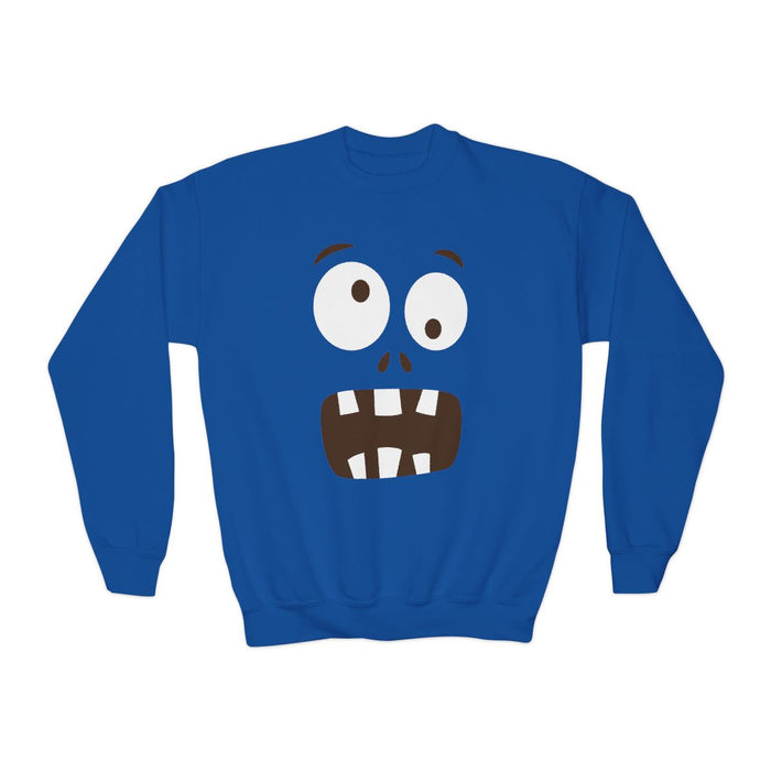Funny Monster Face Halloween Sweatshirt - funny t-shirt by Cheeky Business