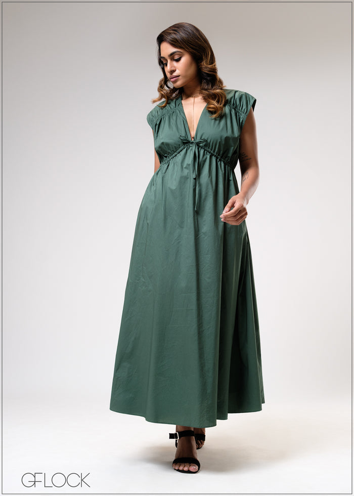 Gathered Detail Dress - 310725