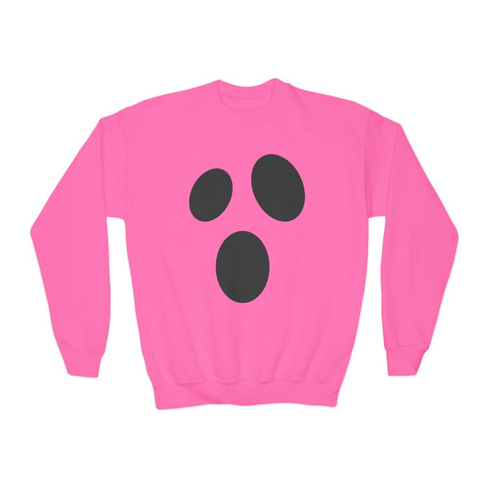 Ghost Face Kids Halloween Sweatshirt - funny t-shirt by Cheeky Business