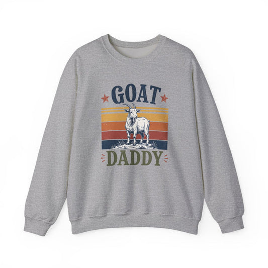 GOAT Daddy Funny Dad Sweatshirt - funny sweatshirt by Cheeky Business