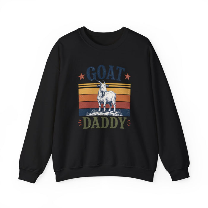 GOAT Daddy Funny Dad Sweatshirt - funny sweatshirt by Cheeky Business