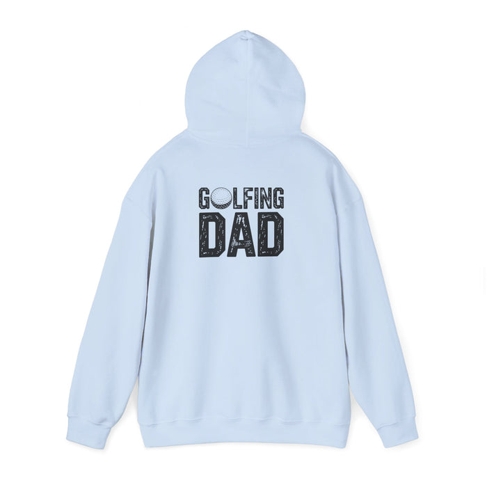 sand hoodie with golfing dad golf enthusiast print
