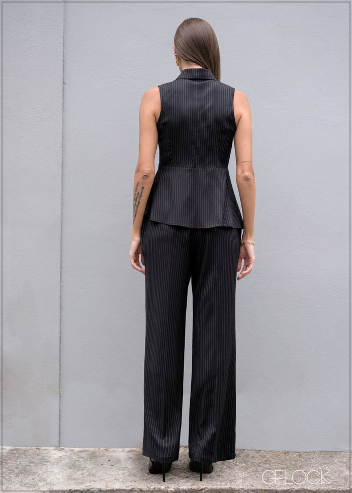 High Waist Bootleg Pant - 070826