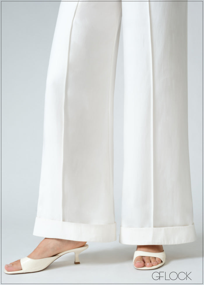 High Waist Pintuck Pant