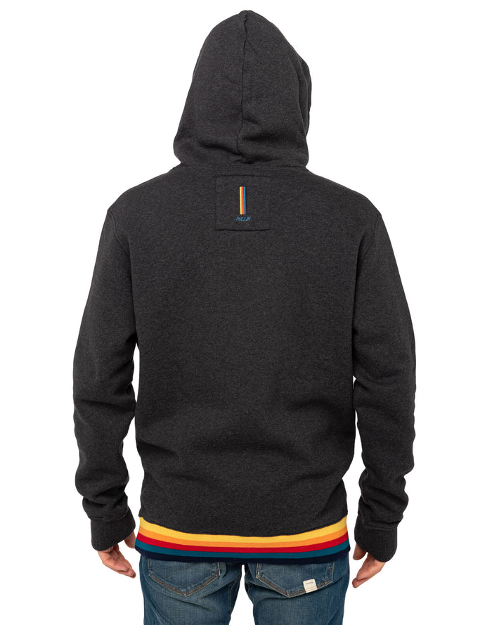 hoodie dkgrey PULLIN en coton