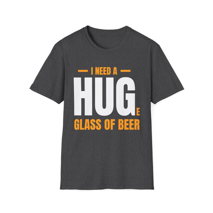 I Need a Huge Glass of Beer Dad T-Shirt - funny t-shirt by Cheeky Business