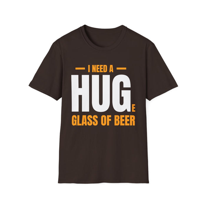 I Need a Huge Glass of Beer Dad T-Shirt - funny t-shirt by Cheeky Business