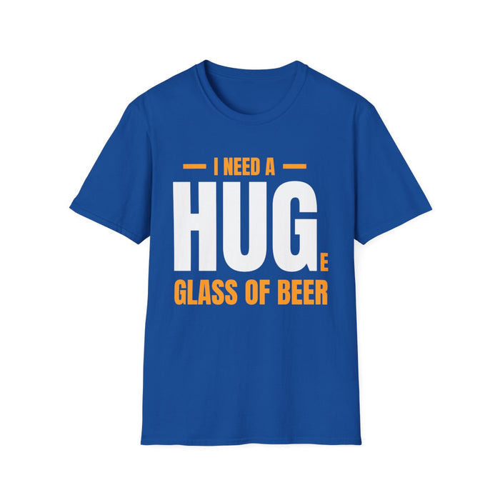 I Need a Huge Glass of Beer Dad T-Shirt - funny t-shirt by Cheeky Business