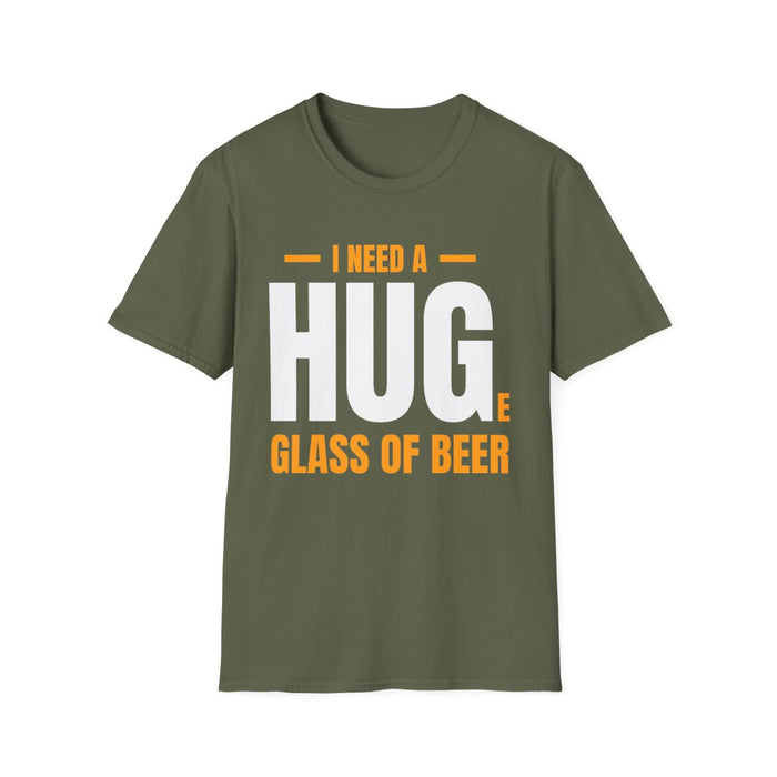 I Need a Huge Glass of Beer Dad T-Shirt - funny t-shirt by Cheeky Business